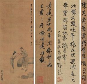 Holding The Dish At Brow Level by Chen Hongshou