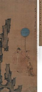 Mi Fu Saluting The Stone by Chen Hongshou