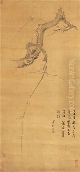 Plum Blossom Branch - view 1