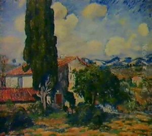 Landschaft In Der Provence by Georges Chenard-Huche