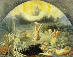 La Chute De L'ange by Paul Chenavard