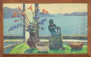 Still Life Overlooking The Bay by Russell Cheney