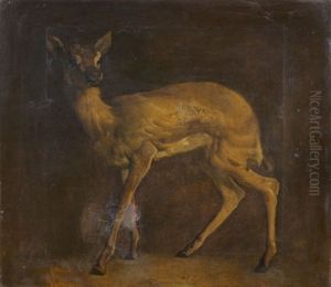 Etude De Biche by Augustin Pierre Bienvenue Chenu