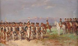 L'empereur Et Son Etat-major Passant En Revue La Garde Imperiale L'empereur Et Son Etat-major Passant En Revue La Garde Imperiale