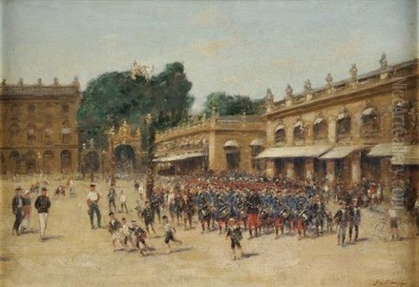 Le Retour Des Grandes Manoeuvres, Place Stanislas - view 1