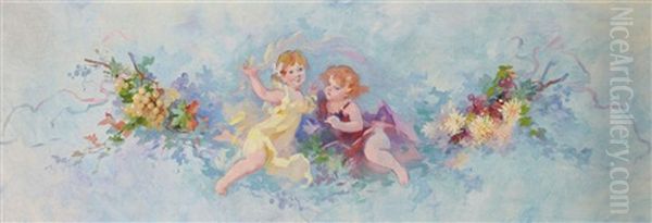 Amours En Autome (cherubs) - view 1