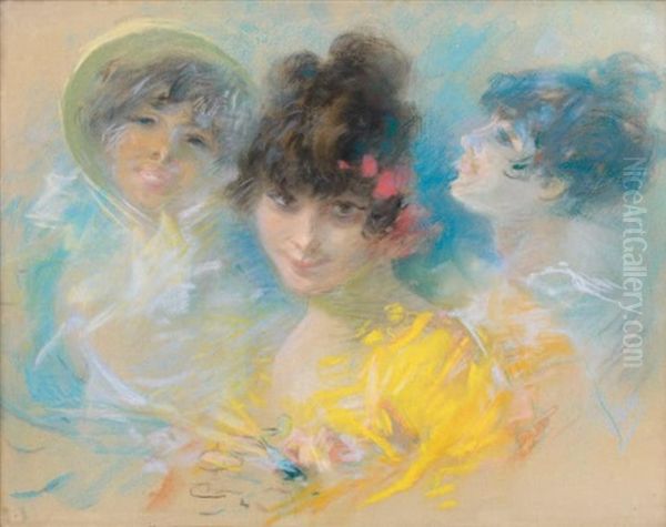 Visage De Femmes (study) - view 1