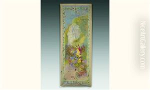Fleurs Et Coin De Parc by Jules Cheret