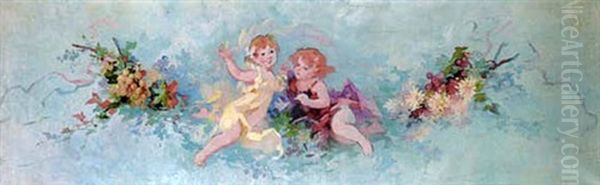 Amours En Automne (design For Tapestry) - view 1