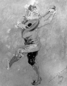 L'arlequin by Jules Cheret