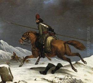Russischer Kosak by Grigori Grigorevich Chernetsov