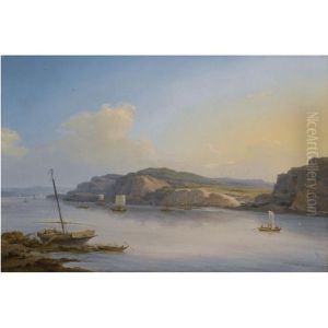 Ships On The Volga by Nikanor Greigor'evich Chernetsov