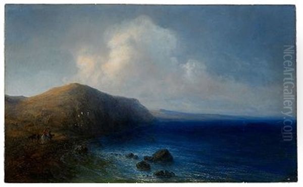 Horsemen On The Black Sea Shore - view 1