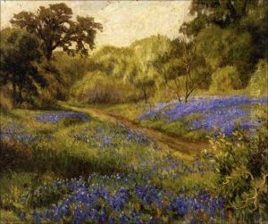 Landscape With Texas Blue Bonnets by Emma Richardson Cherry