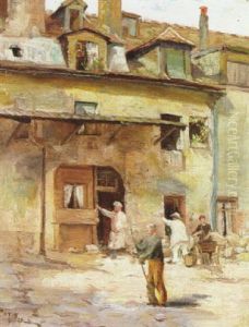 Oldest Courtyard In Paris by Emma Richardson Cherry