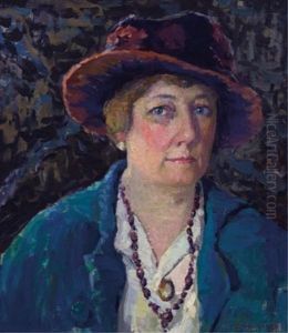 Self-portrait by Kathryn E. Bard Cherry