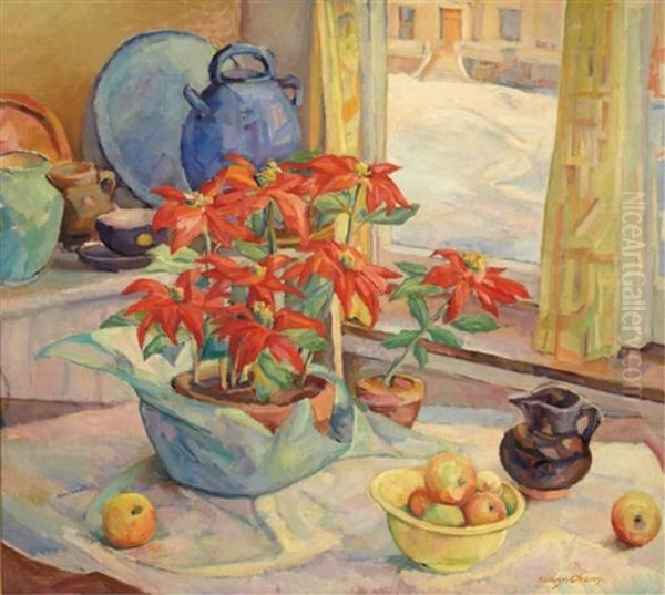 Still Life With Poinsettia - view 1