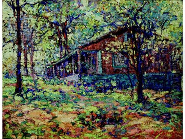 House In Forest Landscape - view 1
