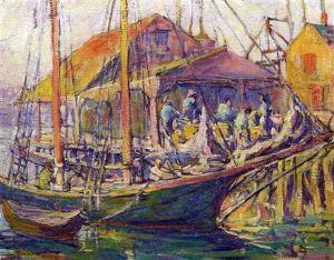 Gloucester Harbour Scene
