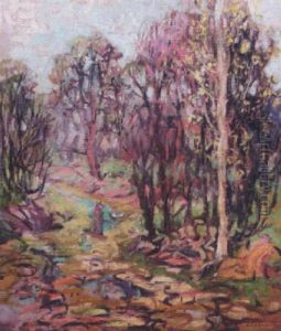 Wooded Landscape by Kathryn E. Bard Cherry