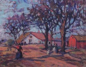 Landscape With House And Figures