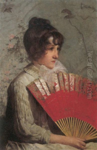 Ragazza Con Ventaglio - view 1