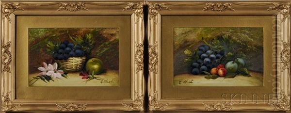 Pair Of Still Lifes With Fruit - view 1
