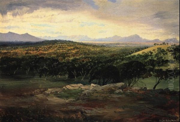 View From The Rocky Hill Near Cavendish, Mt. Abrupt And The Sierra Ranges - view 1