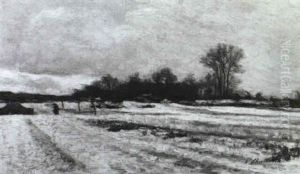 Winterlandschaft by Vincent J.-Baptiste Chevilliard