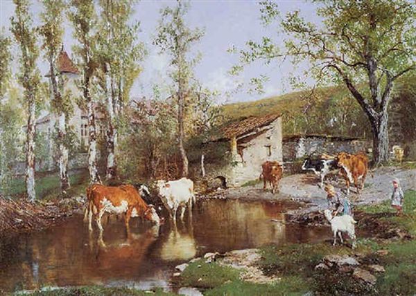 Cows In A Landscape - view 1