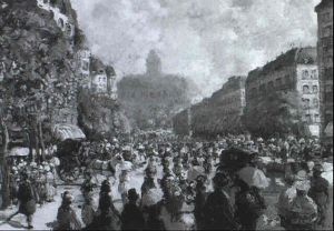 Pariser Strassenszene by Luigi Chialiva