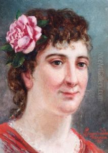 Dama Con Flor by Epaminondas Chiama