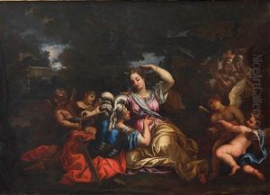 Rinaldo Und Armida Im Zauberwald by Giuseppe Bartolomeo Chiari