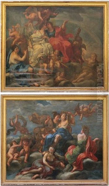 Allegories Des Vertus (pair) - view 1