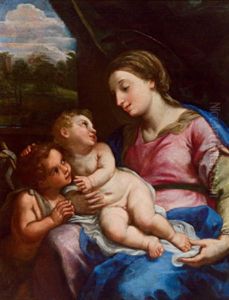 Madonna Con Bambino E San Giovannino Madonna Con Bambino E San Giovannino