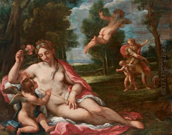 Venere E Amore In Un Paesaggio - view 1