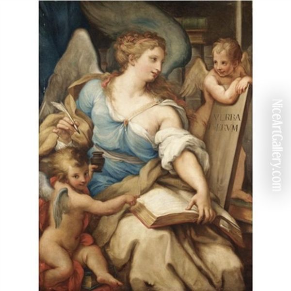 Sibilla Con Putti - view 1