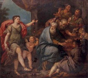 Allegorie Du Printemps Chassant L'hiver by Giuseppe Bartolomeo Chiari