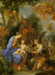 The Rest On The Return From Egypt by Giuseppe Bartolomeo Chiari