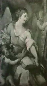 Calliope, The Muse Of Poetry by Giuseppe Bartolomeo Chiari