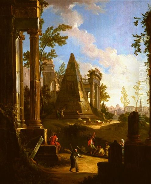 Paysage Imaginaire Avec Des Ruines - view 1