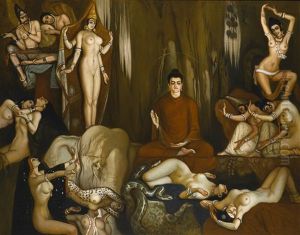 The Temptation Of Buddha by Eduardo Chicharro Y Aguera
