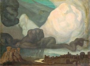 Ciudad Amurallada by Eduardo Chicharro Y Aguera