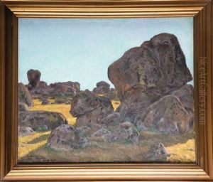 Paisaje Con Rocas by Eduardo Chicharro Y Aguera