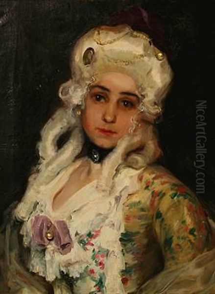 A Portrait Of The Spanish Actress Maria Ana De Jesus Guerrero Torija - view 1