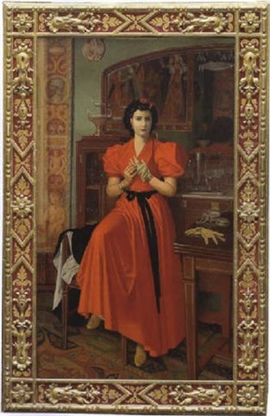 Dame In Rot - view 1