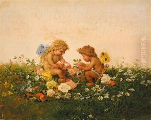 Amours Jouant by Gaetano Chierici