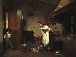 Der Kindliche Maskenscherz by Gaetano Chierici
