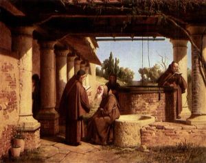 At The Monastery Well by Gaetano Chierici