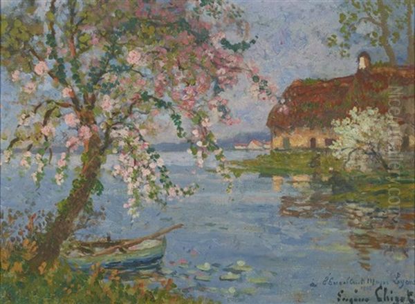 Barques Et Chaumieres Au Bord De L'eau - view 1